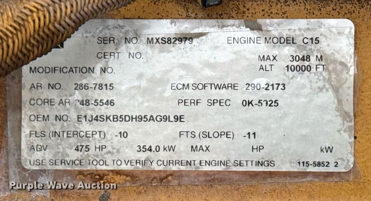 image for item EG2544 2007 Peterbilt 379 semi truck