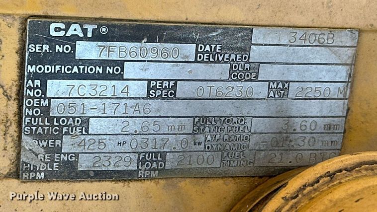 image for item EK0391 1987 Peterbilt 359 semi truck