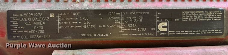 image for item EN5177 Cummins X15 400EX engine