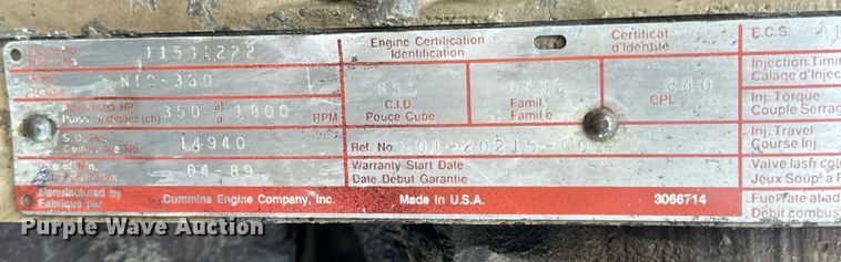 image for item EN5179 (2) Cummins engines