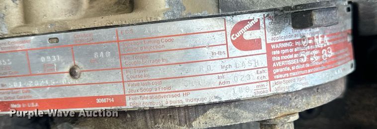 image for item EN5179 (2) Cummins engines