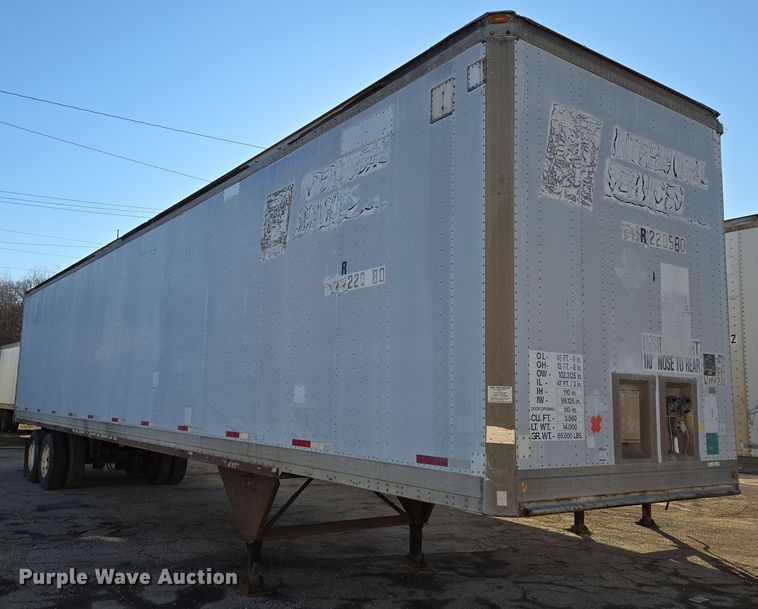 image for item EQ6720 1995 Pines Trailer  dry van trailer