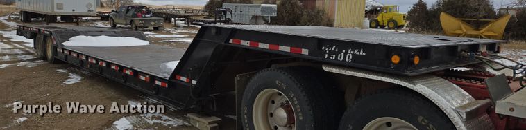 image for item ER5184 1992 Trail-Eze 5549-1329WS double drop deck hydraulic tail equipment trailer