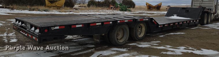 image for item ER5184 1992 Trail-Eze 5549-1329WS double drop deck hydraulic tail equipment trailer