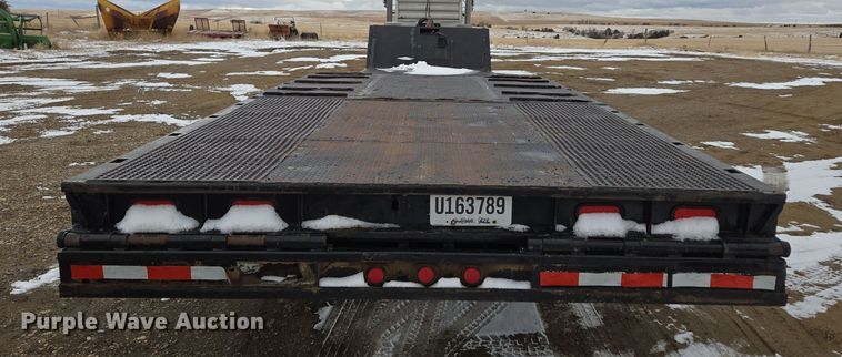 image for item ER5184 1992 Trail-Eze 5549-1329WS double drop deck hydraulic tail equipment trailer