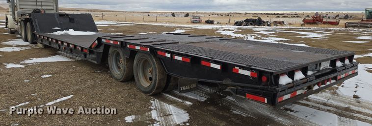 image for item ER5184 1992 Trail-Eze 5549-1329WS double drop deck hydraulic tail equipment trailer