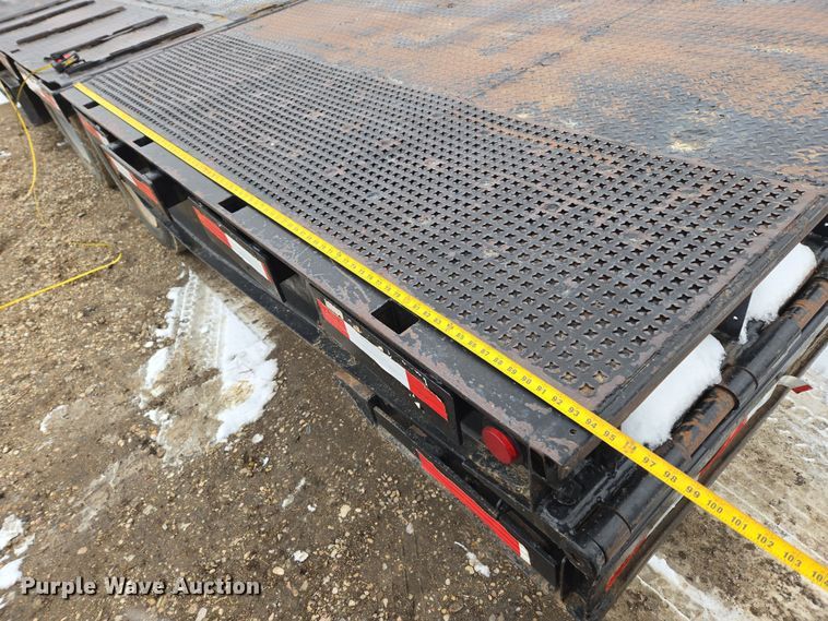 image for item ER5184 1992 Trail-Eze 5549-1329WS double drop deck hydraulic tail equipment trailer