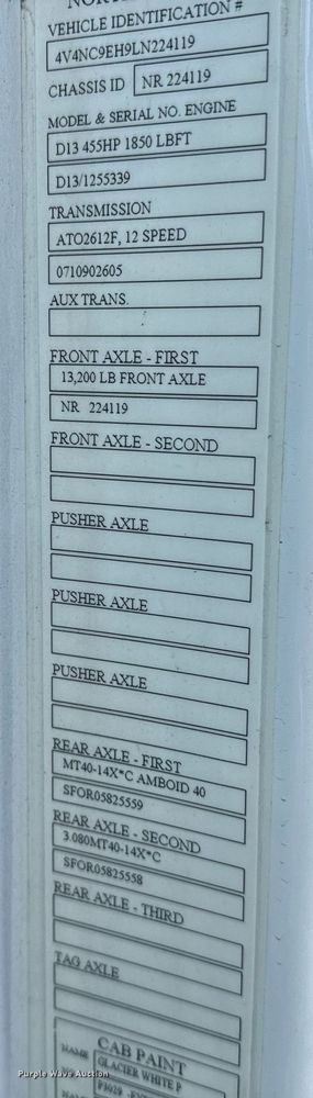 image for item YA0115 2020 Volvo VN semi truck