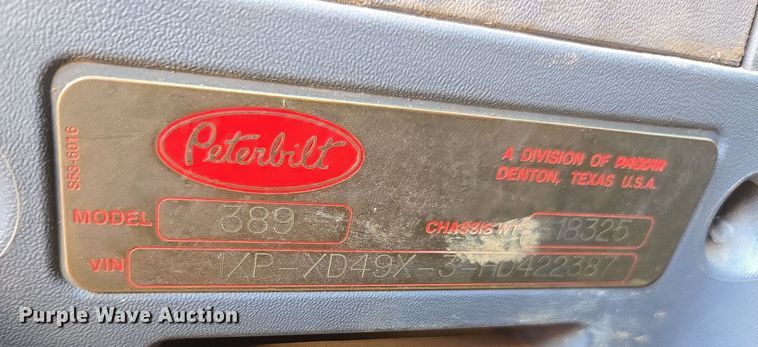 image for item YA0269 2017 Peterbilt 389 semi truck
