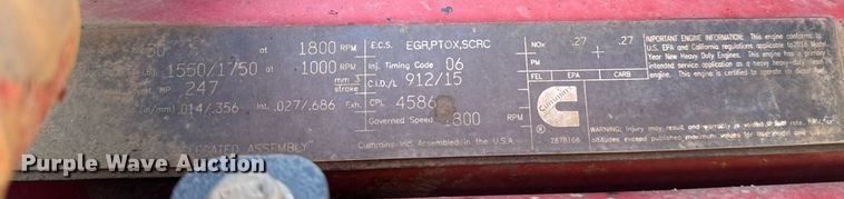 image for item YA0284 2017 Kenworth T880 truck cab and chassis