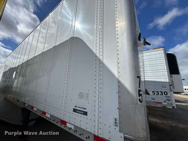 image for item YA0362 2017 Hyundai Translead VC2530152-AJS dry van trailer