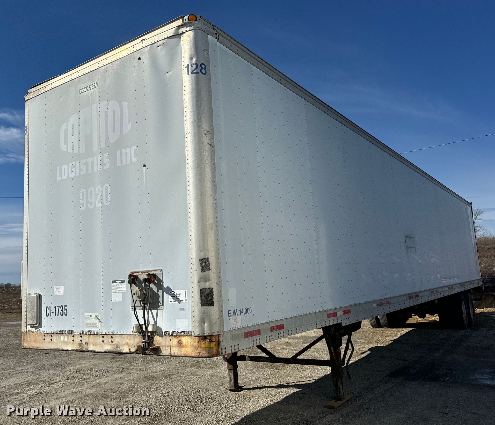 1999 Wabash dry van trailer in Freeburg, MO | Item DV1844