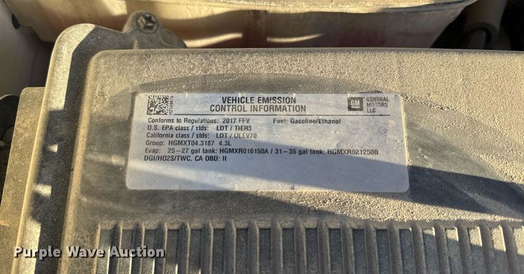 image for item DE2141 2017 GMC Sierra 1500 pickup truck