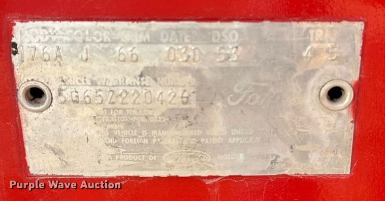 image for item DE2144 1965 Ford Galaxie 500 