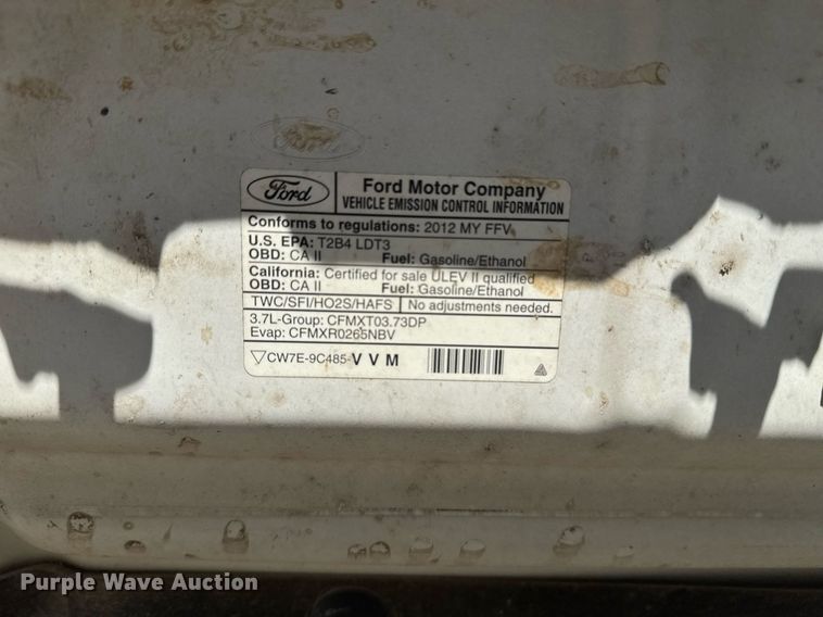 image for item DE2146 2012 Ford F150 pickup truck