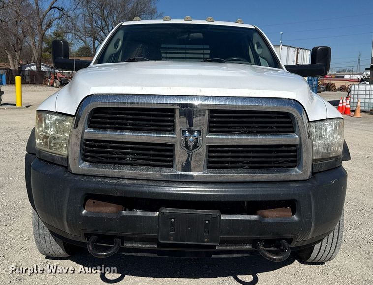 image for item DM5610 2012 Dodge Ram 5500HD Crew Cab flatbed truck