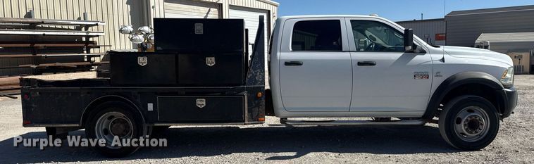 image for item DM5610 2012 Dodge Ram 5500HD Crew Cab flatbed truck