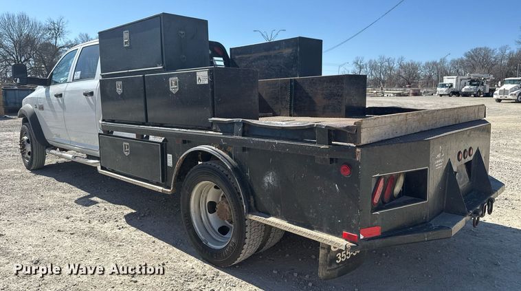 image for item DM5610 2012 Dodge Ram 5500HD Crew Cab flatbed truck
