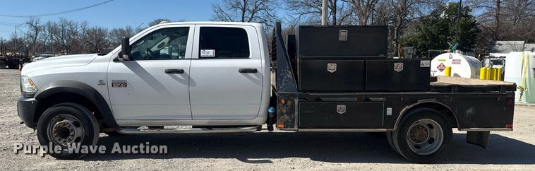 image for item DM5610 2012 Dodge Ram 5500HD Crew Cab flatbed truck