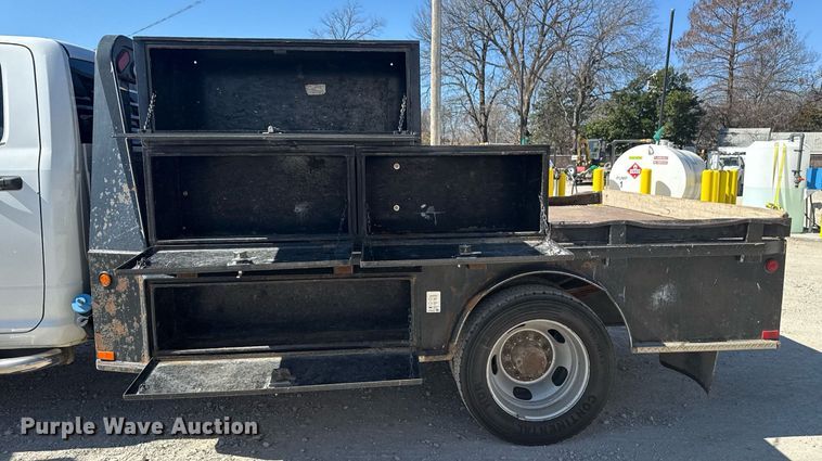 image for item DM5610 2012 Dodge Ram 5500HD Crew Cab flatbed truck