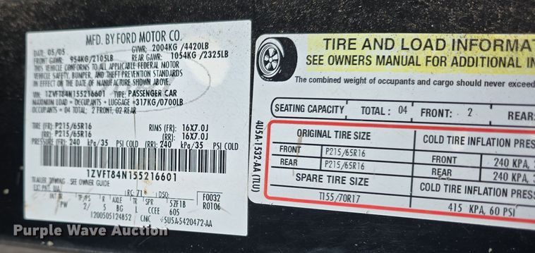 image for item DO7805 2005 Ford Mustang Convertible 