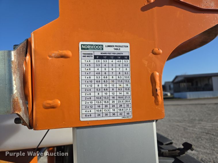 image for item DP6205 Norwood LumberPro HD36V2 sawmill