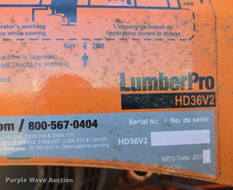 image for item DP6205 Norwood LumberPro HD36V2 sawmill