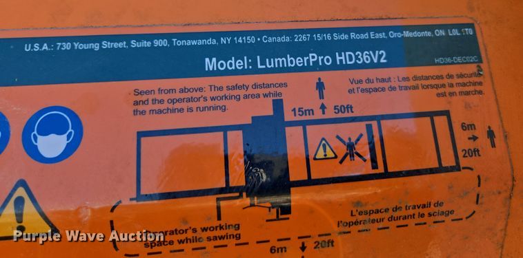 image for item DP6205 Norwood LumberPro HD36V2 sawmill