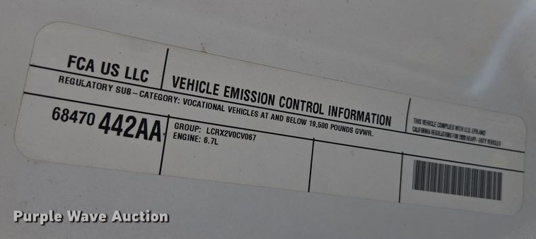 image for item DP6213 2020 Dodge Ram 5500 utility / service truck