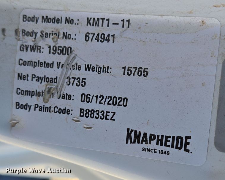 image for item DP6213 2020 Dodge Ram 5500 utility / service truck