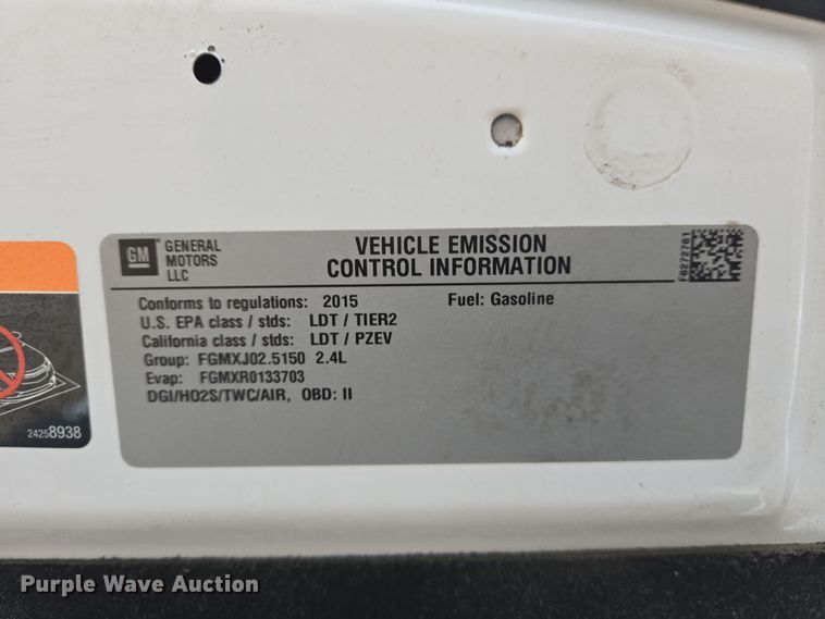 image for item DS5300 2015 Chevrolet Equinox SUV