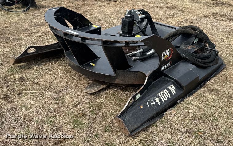 image for item DU9683 2021 Caterpillar BRX318 skid steer rotary mower