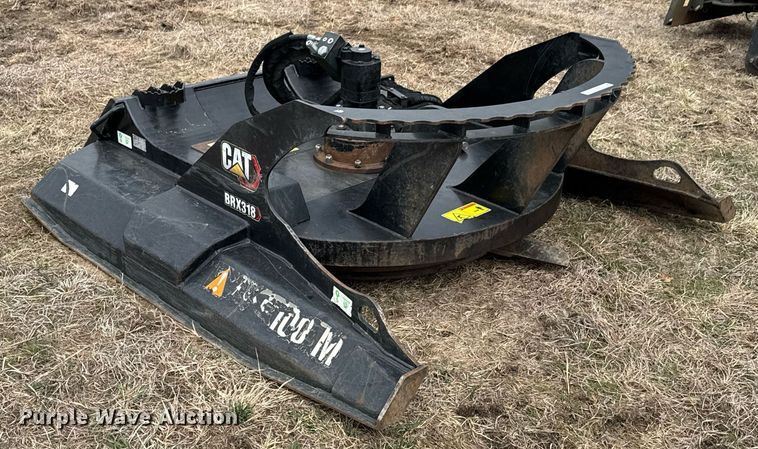 image for item DU9683 2021 Caterpillar BRX318 skid steer rotary mower