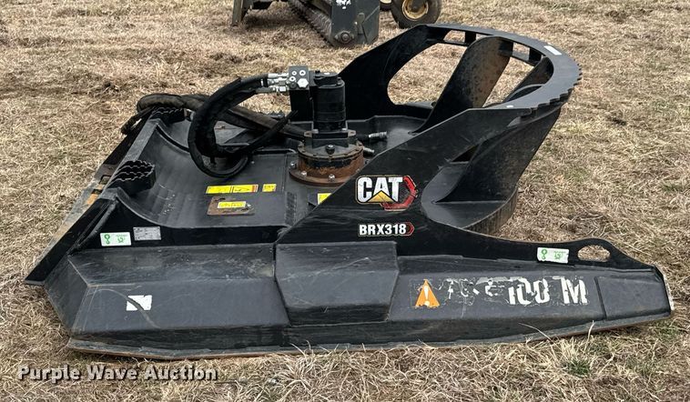 image for item DU9683 2021 Caterpillar BRX318 skid steer rotary mower