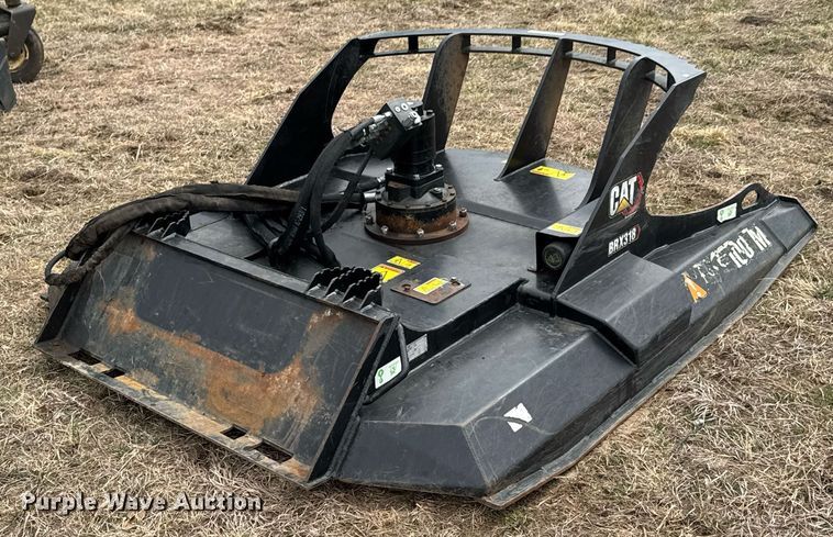 image for item DU9683 2021 Caterpillar BRX318 skid steer rotary mower
