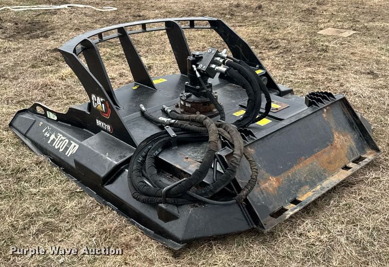 image for item DU9683 2021 Caterpillar BRX318 skid steer rotary mower