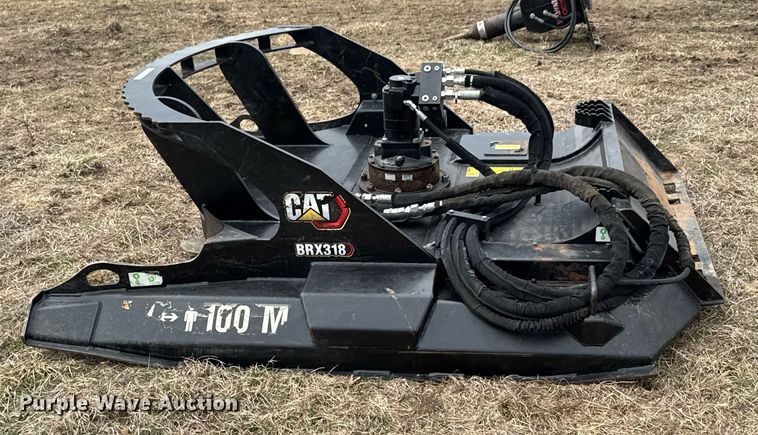 image for item DU9683 2021 Caterpillar BRX318 skid steer rotary mower