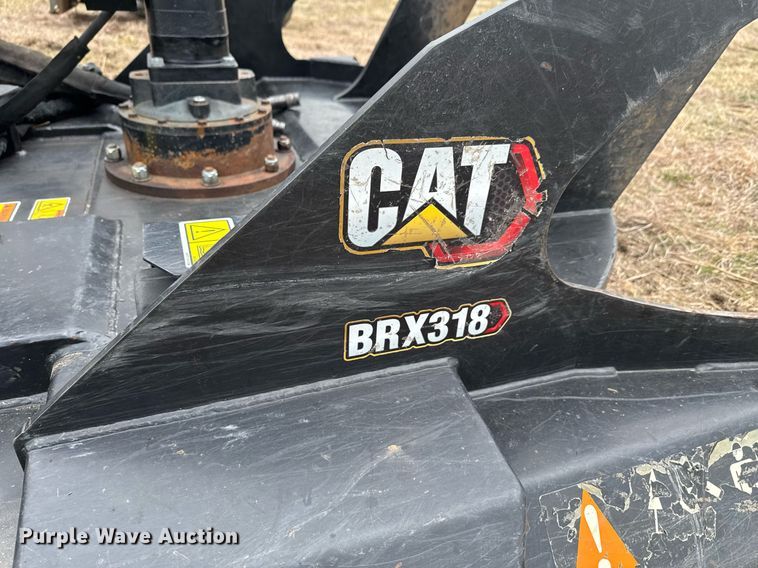 image for item DU9683 2021 Caterpillar BRX318 skid steer rotary mower