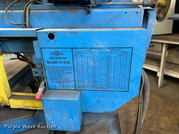 image for item DV0653 DoAll C916SA metal band saw