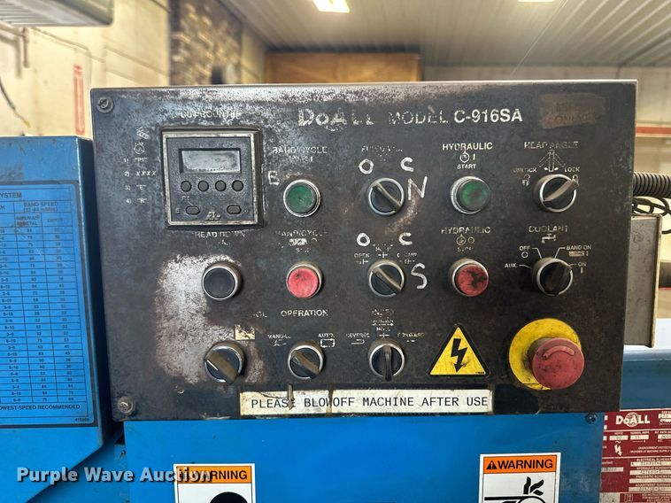 image for item DV0653 DoAll C916SA metal band saw