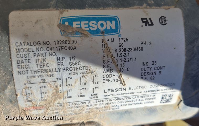 image for item DV1338 Acco Wright Speedway hoist