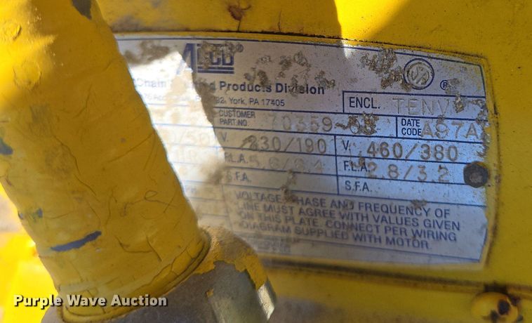 image for item DV1339 Acco Wright Speedway hoist