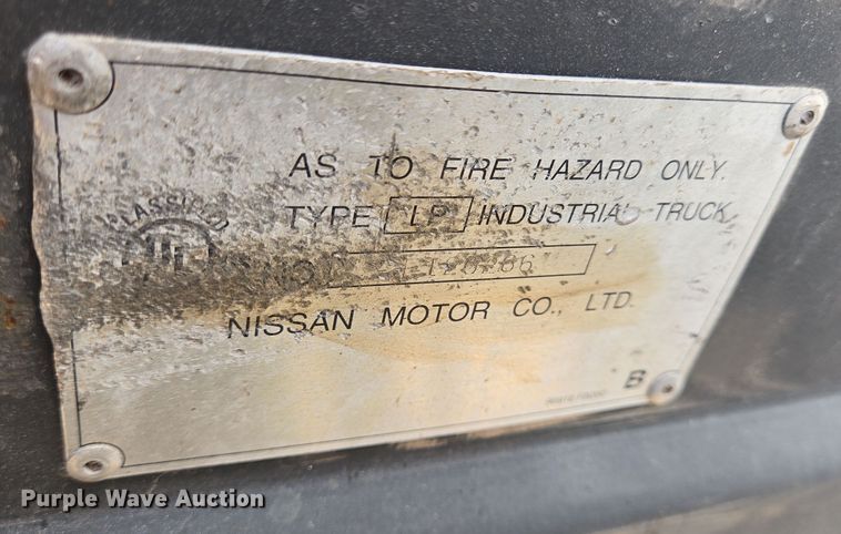 image for item DV1341 Nissan forklift