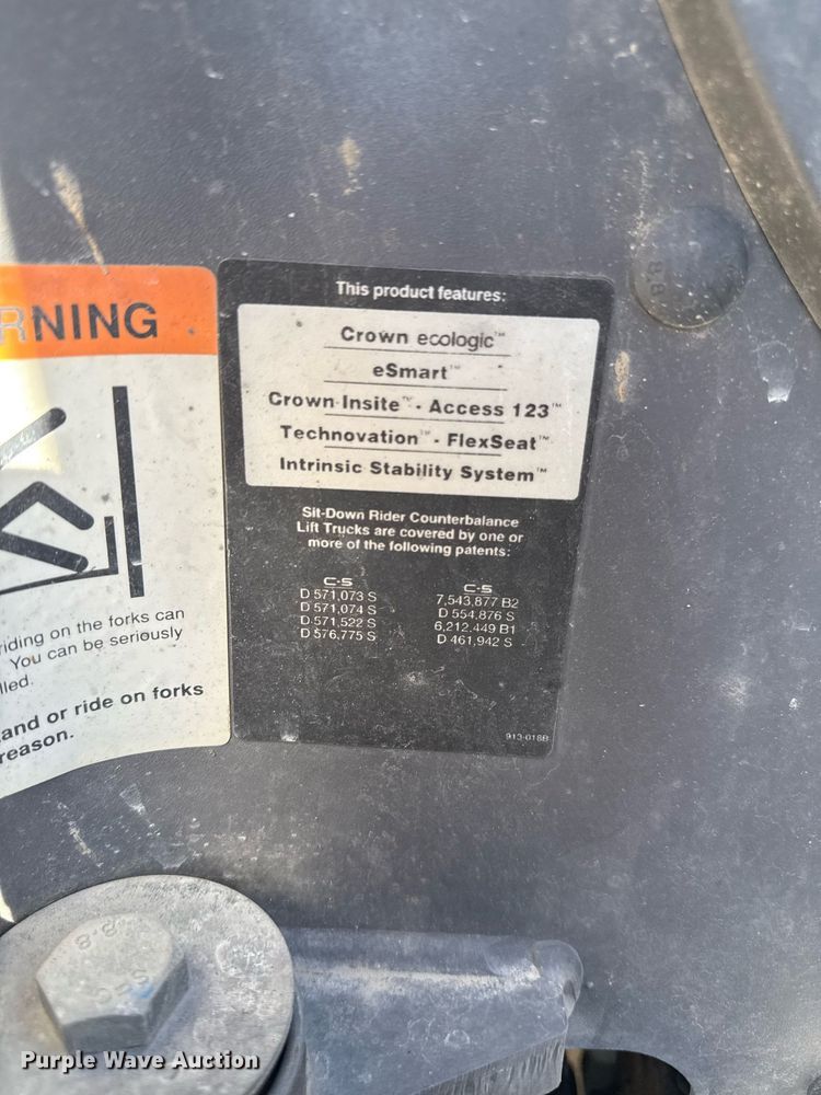 image for item DZ3996 2012 Crown 100F-FPS-B049 forklift