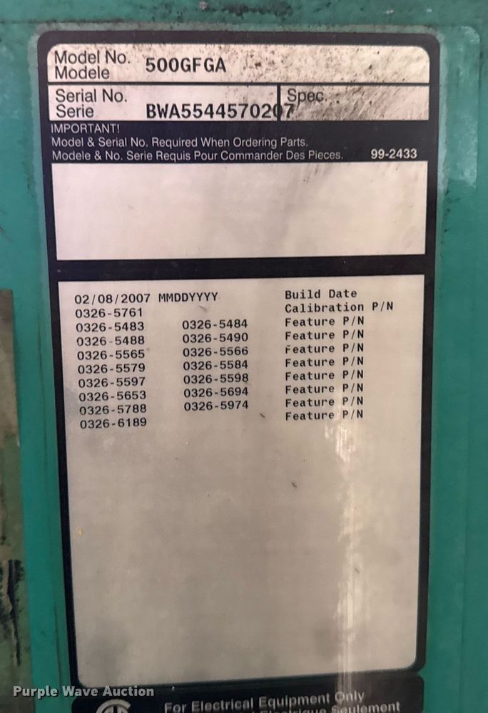 image for item EG2568 2007 MagnaMax 574RSL4036 generator