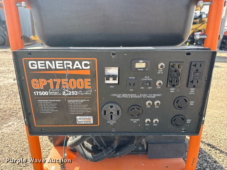 image for item EG2604 Generac GP17500E generator