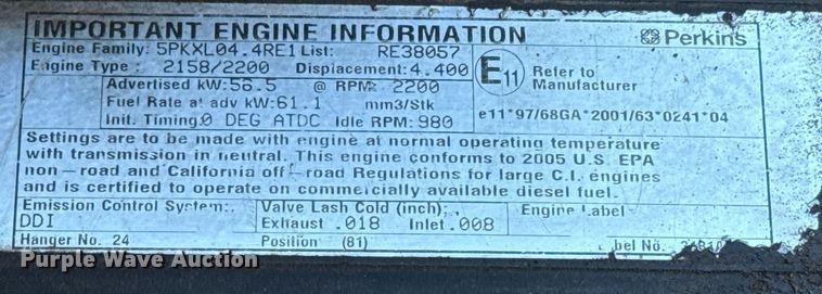 image for item EJ3520 2005 JCB 930 forklift