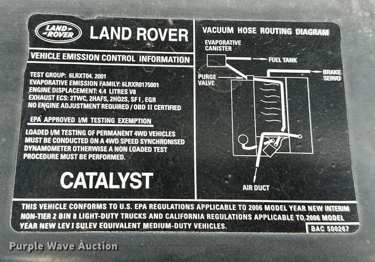 image for item EK0439 2007 Land Rover Range Rover SUV
