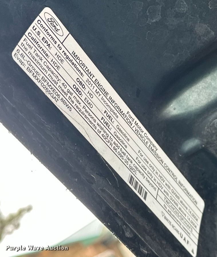 image for item EK0441 2011 Ford F450 Super Duty utility / service truck