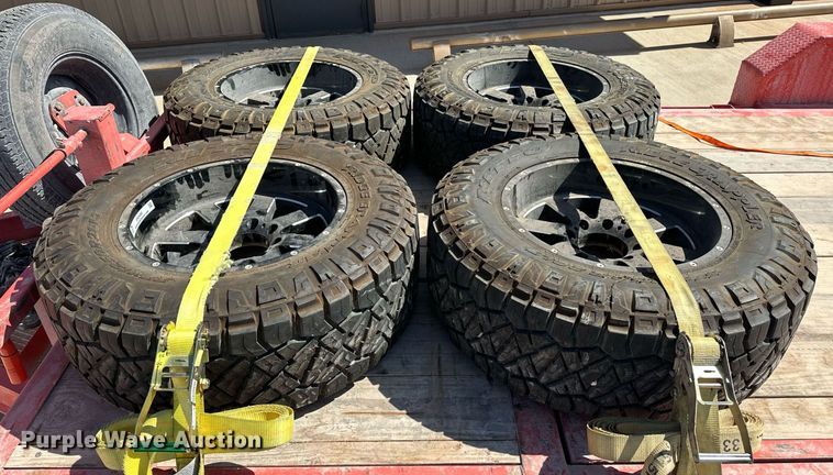 image for item EK0490 (4) Nitto Ridge Grappler 37x12.50R20LT wheels and tires